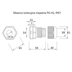 copy of Dławik z przeciwnakrętką PG7 3,5-6mm