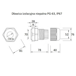 copy of Dławik z przeciwnakrętką PG7 3,5-6mm