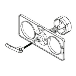 PRIMO P102-74 - Szablon do wierceń pod puszkę ścienną z tuleją, 74 mm