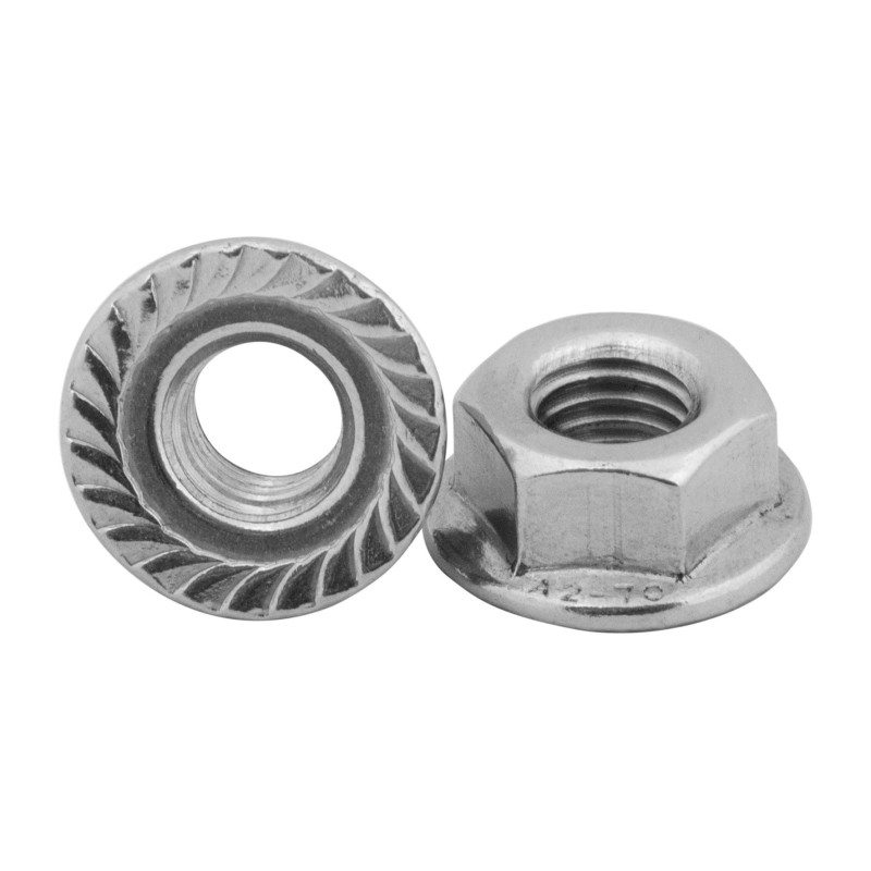 M12 DIN 6923 A2 nakrętka kołnierzowa nierdzewna