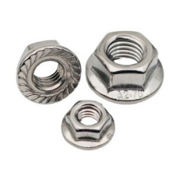 M12 DIN 6923 A2 nakrętka kołnierzowa nierdzewna